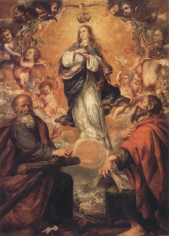 Juan de Valdes Leal Virgin of the Immaculate Conception with Sts.Andrew and Fohn the Baptist Germany oil painting art